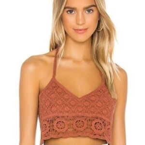 Free People Crochet Bralette 
- Terracotta